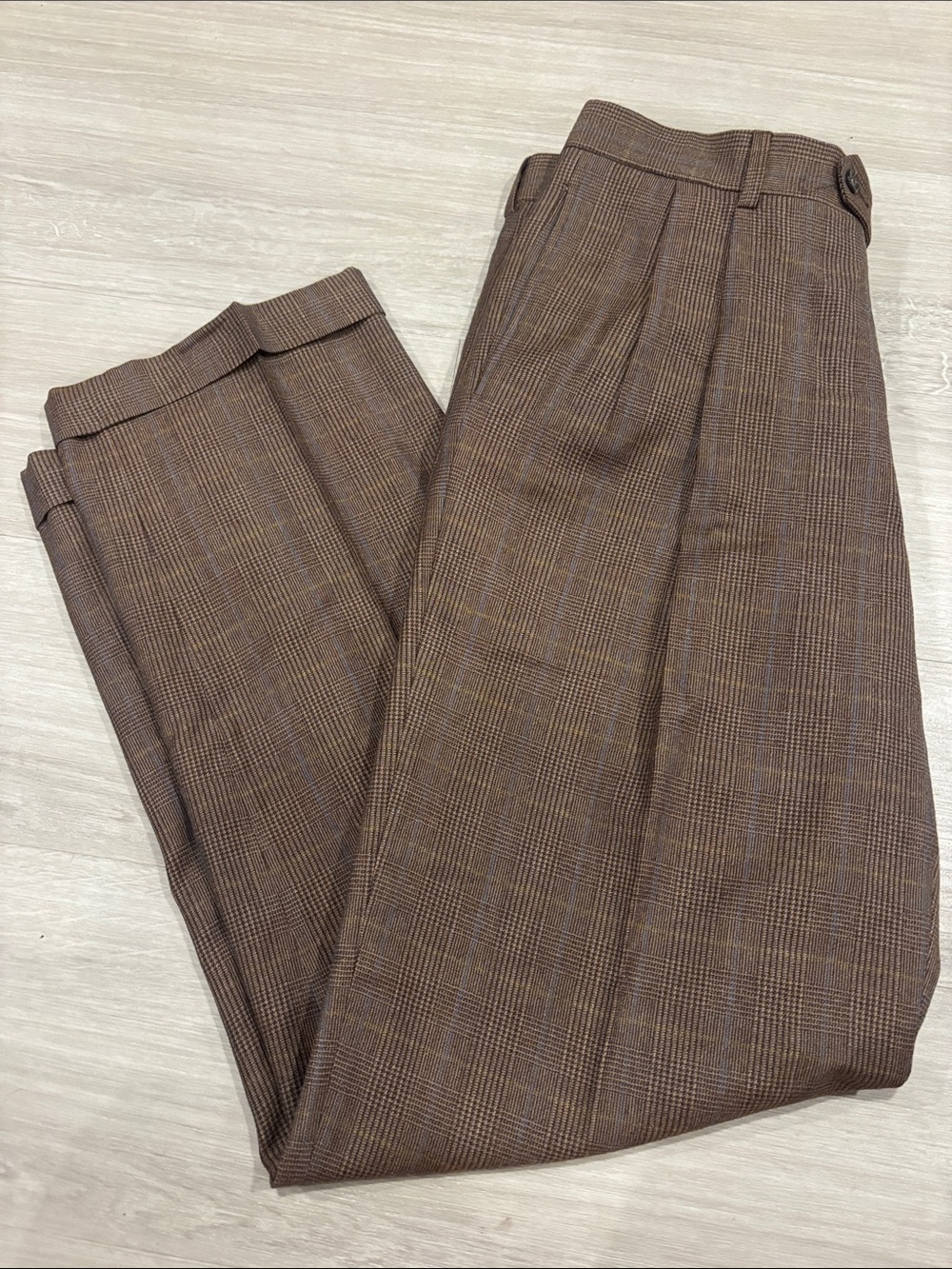 Jos. A. Bank Brown Plaid Men's Trousers